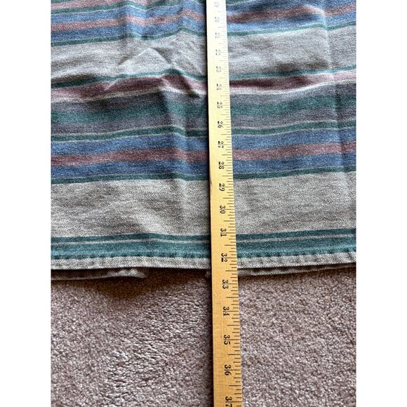 Vintage 26” Waist Denim Maxi Skirt Striped Rodeo Cowgirl Western Boho Prairie - Picture 3 of 5